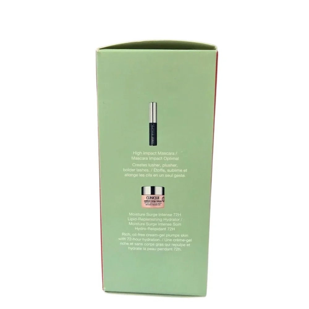 NIB Clinique 4 Pc. Clinique Discovery Kit Mascara‎ Lipstick Moisturizer Scrub